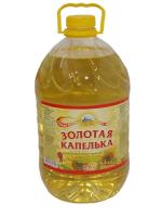 "Золотая капелька" (5л) подсолнечное масло РДВ 1с (грУпак 4шт.*5лПЭТ)